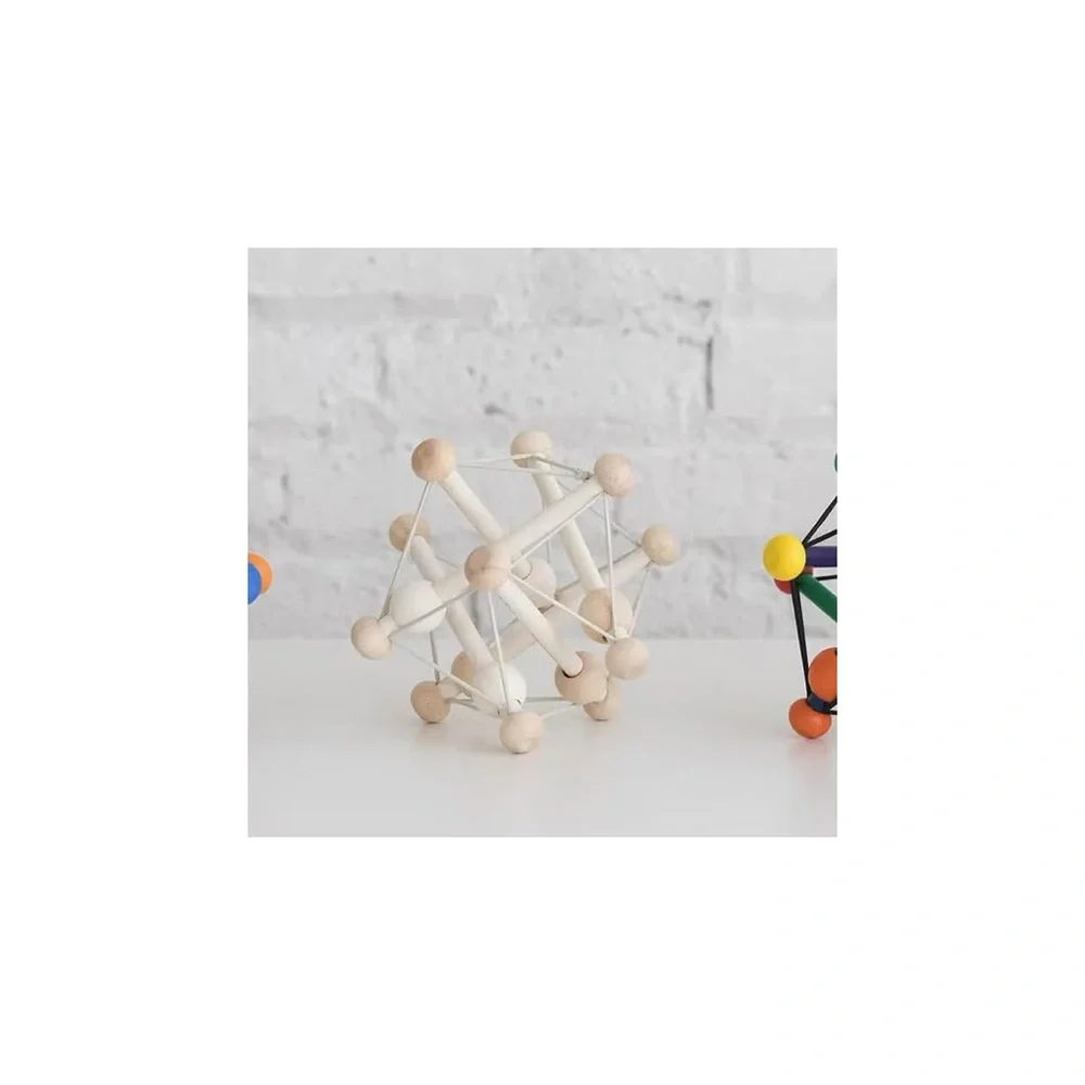 Manhattan Toy Skwish Natural Rattle and Teether Grasping Activity Toy